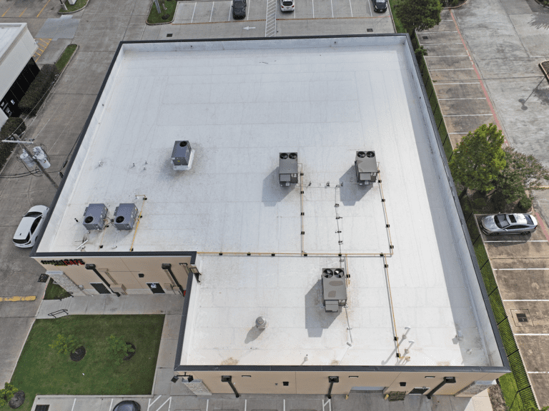 Commercial drone photography 1720 overhead of building